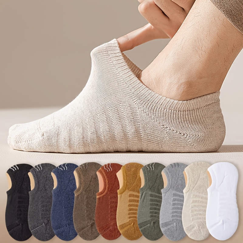 Invisibility Sock Loafer - 10 Paar Sommer-Herrensocken, lässige, unsichtbare Socken,