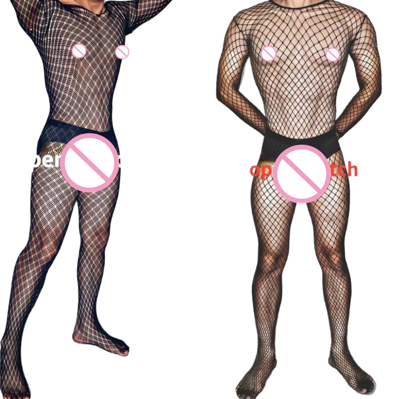 Fishnet Stocking Women - Plus Size Herren Schwarz Sexy Dessous