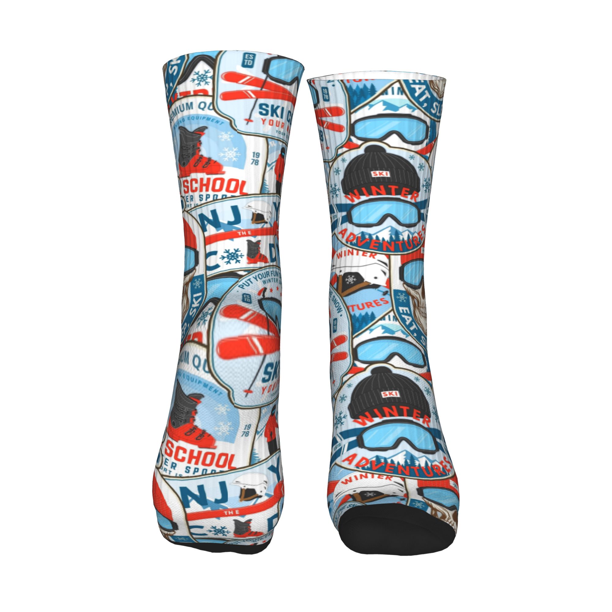 Vintage Red Blue Ski Club Sock – Dress Sock Men Bewertung und Preis
