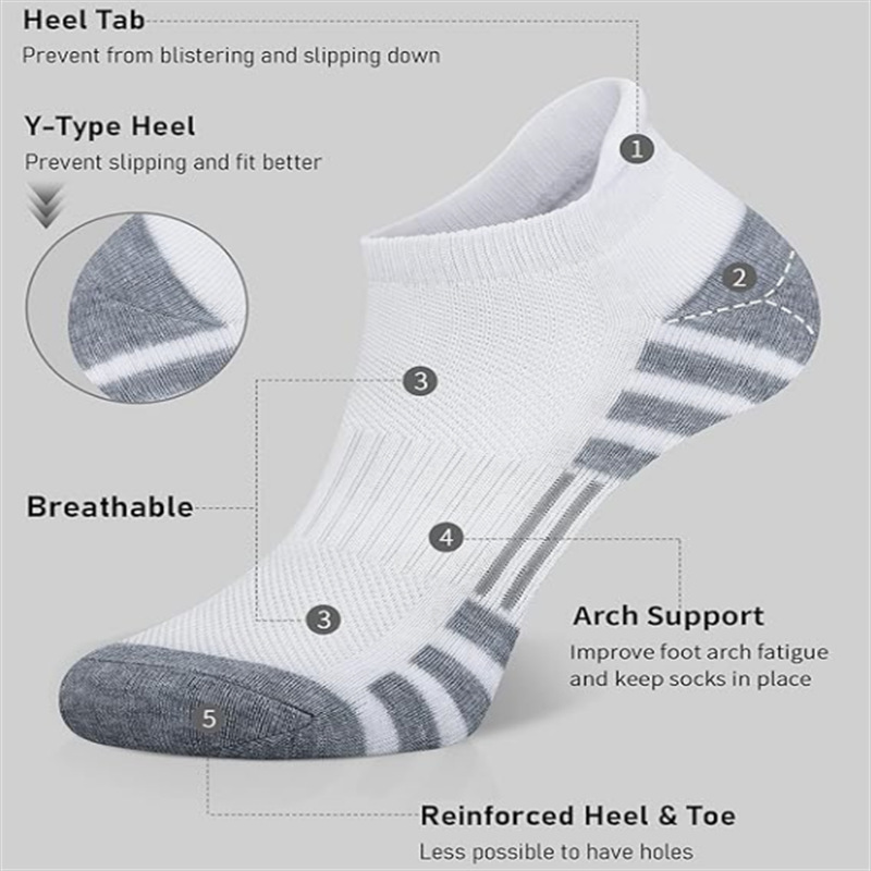 6/24 Paar gepolsterte, atmungs – Ankle Sock Low Cut Bewertung und Preis