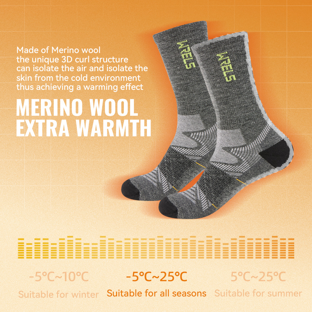 WRELS 1/2/3 Paar Wandersocken  – Wool Hiking Sock Bewertung und Preis