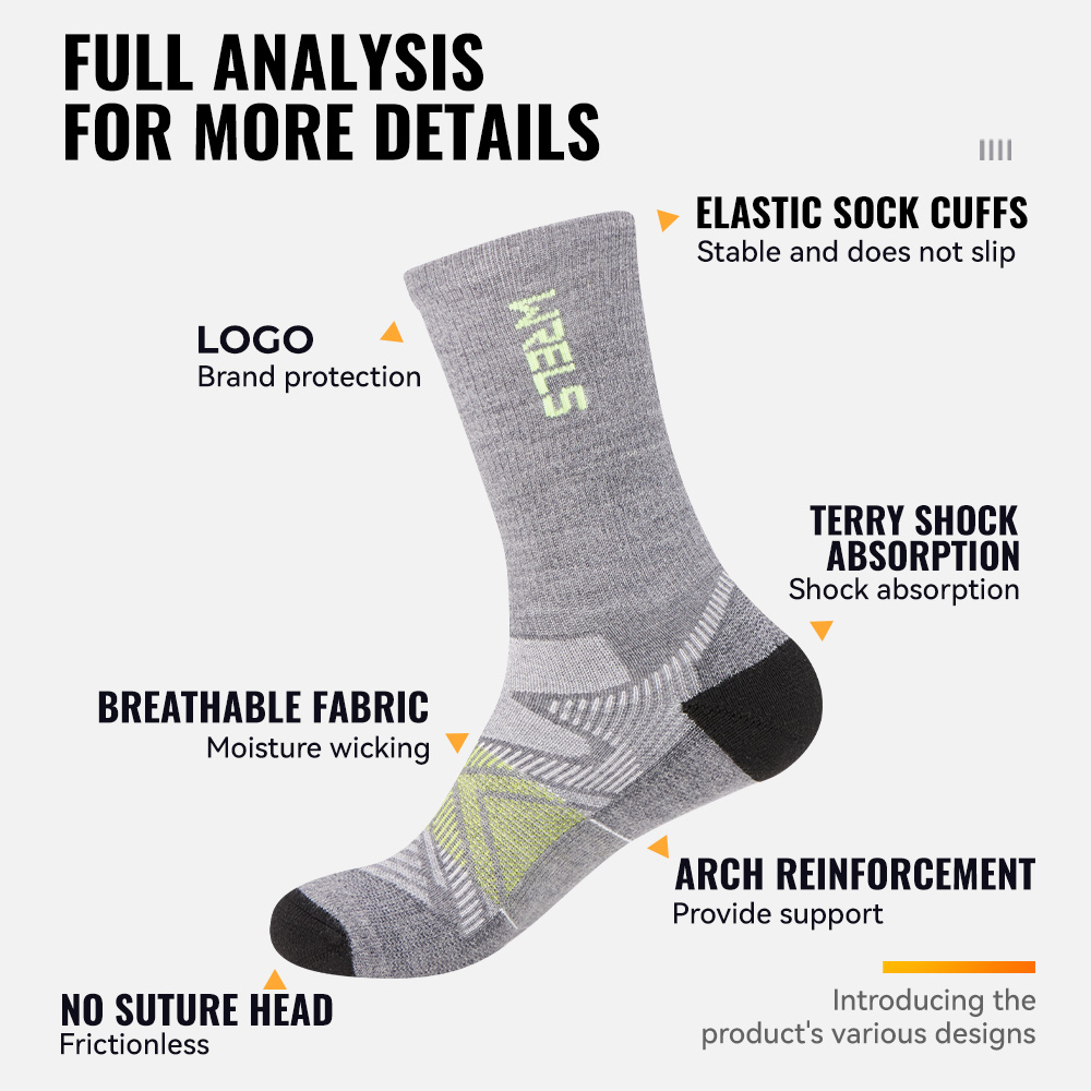 WRELS 1/2/3 Paar Wandersocken  – Wool Hiking Sock Bewertung und Preis