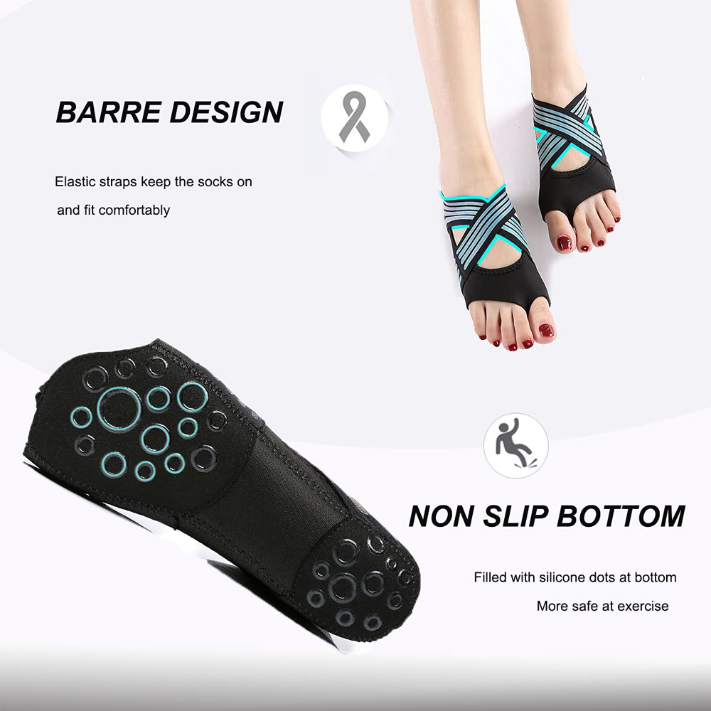 1 Paar rutschfeste, zehenlose  – Grip Sock Yoga Bewertung und Preis